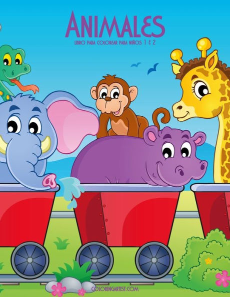 Animales libro para colorear para niños 1 & 2