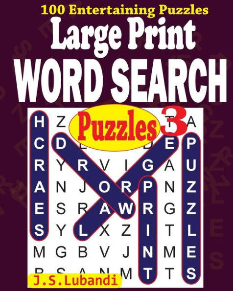 Large Print Word Search Puzzles 3