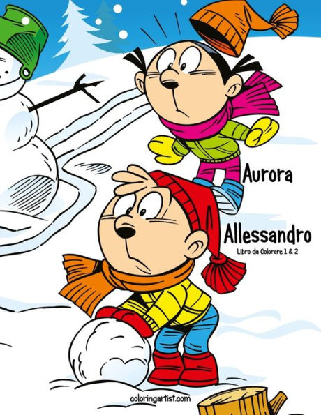 Aurora e Allessandro Libro da Colorare 1 & 2