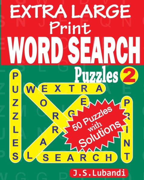 EXTRA LARGE Print WORD SEARCH Puzzles