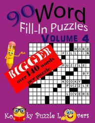 Title: Word Fill-in Puzzles, Over 140 Words Per Puzzles, Author: Kooky Puzzle Lovers