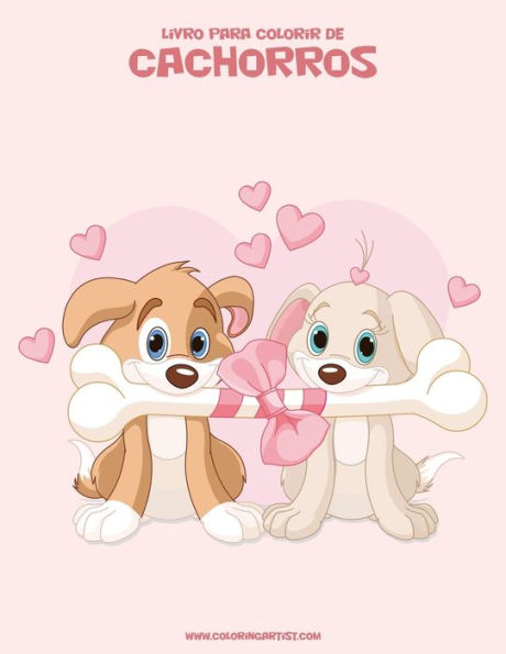 Livro para Colorir de Cachorros 2