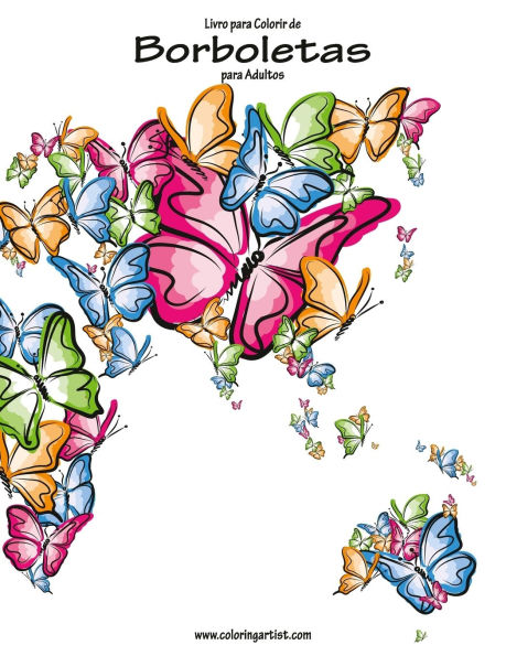 Livro para Colorir de Borboletas para Adultos 1