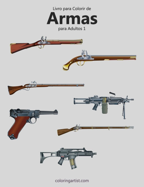 Livro para Colorir de Armas para Adultos 1