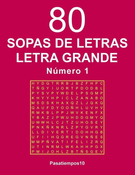 80 Sopas de letras Letra Grande