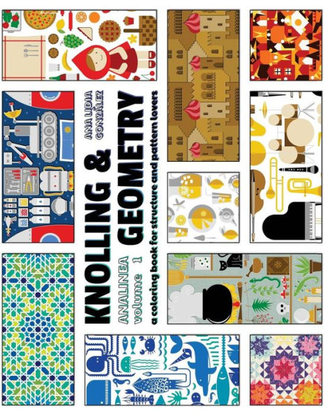 Knolling & Geometry: a coloring book for structure and pattern lovers