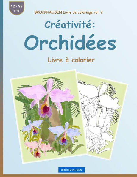 BROCKHAUSEN Livre de coloriage vol. 2 - Créativité: Orchidées: Livre à colorier