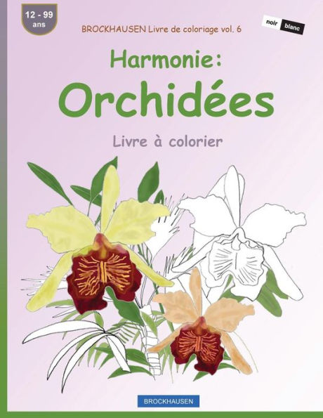 BROCKHAUSEN Livre de coloriage vol. 6 - Harmonie: Orchidées: Livre à colorier