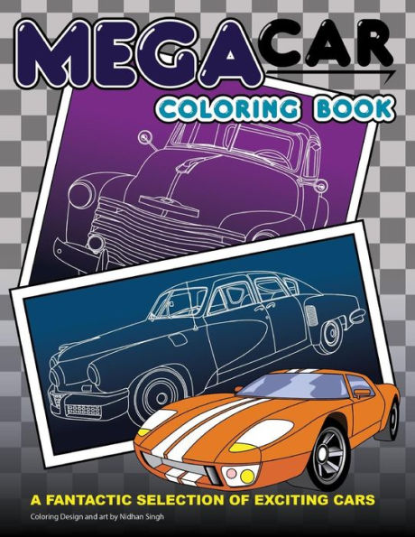 Mega Car Coloring Book