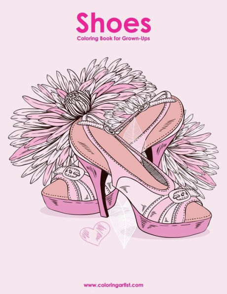 Shoes Coloring Book for Grown-Ups 1
