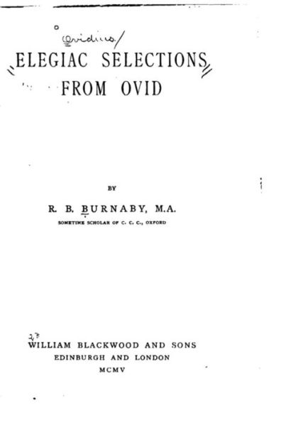 Elegiac Selections from Ovid