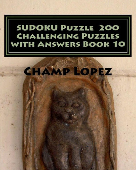 SUDOKU Puzzle 200 Challenging Puzzles with Answers Book 10