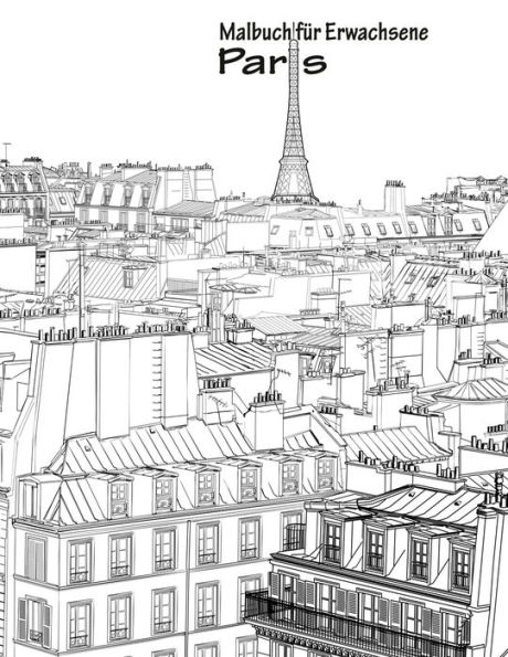 Malbuch für Erwachsene - Paris 1
