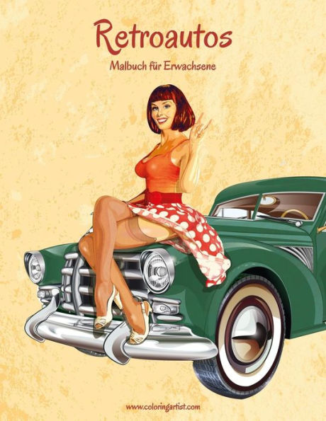 Retroautos-Malbuch für Erwachsene 1