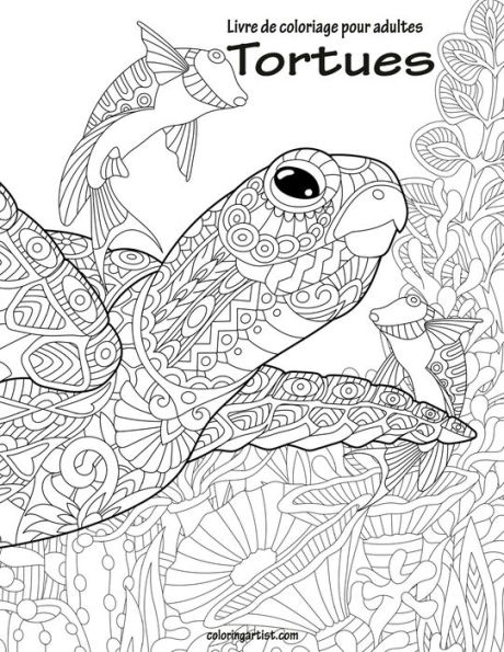 Livre de coloriage pour adultes Tortues 1