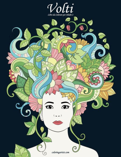 Volti Libro da Colorare per Adulti 2