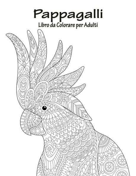 Pappagalli Libro da Colorare per Adulti 1