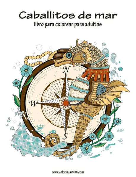 Caballitos de mar libro para colorear para adultos 1