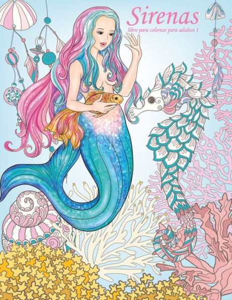 Sirenas libro para colorear para adultos 1