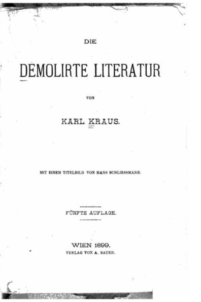 Demolirte Litteratur