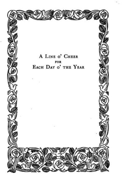 A Line O' Cheer for Each Day O' the Year