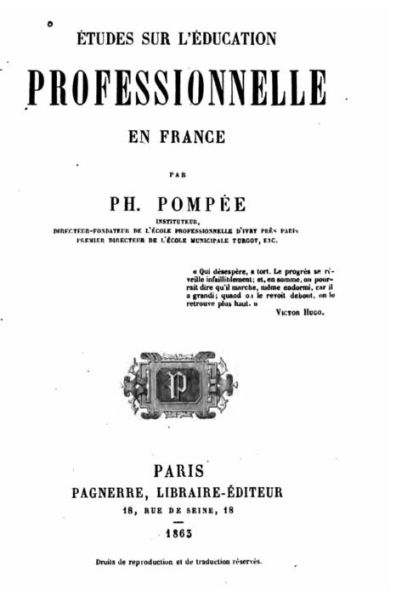 Etudes sur l'éducation professionelle en France