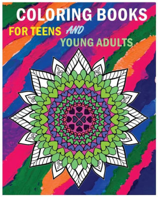 Download Coloring Books For Teens And Young Adults Happy Mandala Coloring Page 100 Pages By Ariana Scarlett Paperback Barnes Noble