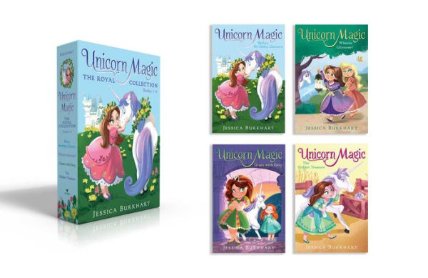 Unicorn Magic The Royal Collection Books 1-4 (Boxed Set): Bella's Birthday Unicorn; Where's Glimmer?; Green with Envy; The Hidden Treasure
