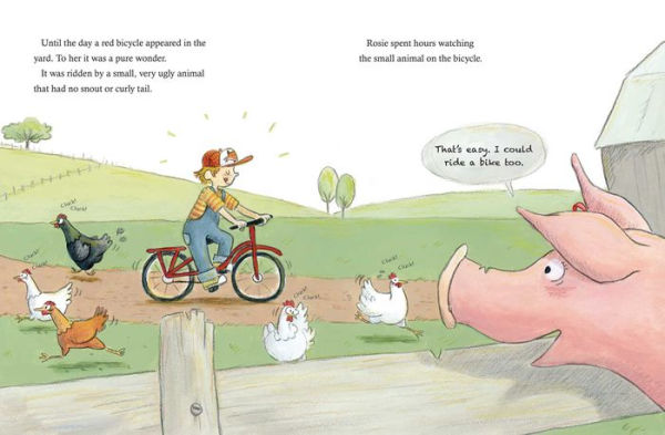The Little Pig, the Bicycle, and the Moon