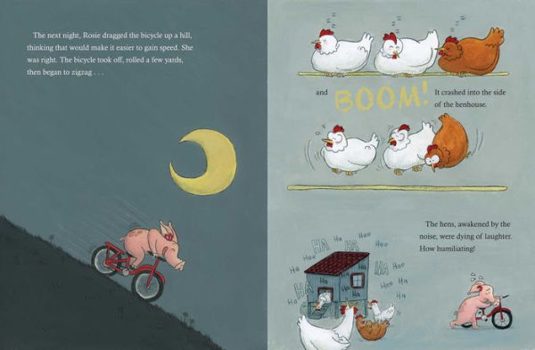 The Little Pig, the Bicycle, and the Moon