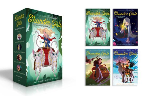 Thunder Girls Adventure Collection Books 1-4 (Boxed Set): Freya and the Magic Jewel; Sif and the Dwarfs' Treasures; Idun and the Apples of Youth; Skade and the Enchanted Snow