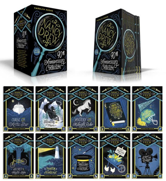 Nancy Drew Diaries 90th Anniversary Collection (Boxed Set): Curse of the Arctic Star; Strangers on a Train; Mystery of the Midnight Rider; Once Upon a Thriller; Sabotage at Willow Woods; Secret at Mystic Lake; The Phantom of Nantucket; The Magician's Secr