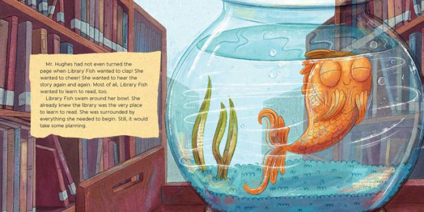The Library Fish Learns to Read by Alyssa Satin Capucilli, Gladys Jose,  Hardcover