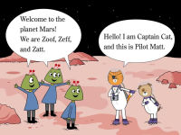 Alternative view 5 of Captain Cat Goes to Mars: Ready-to-Read Pre-Level 1