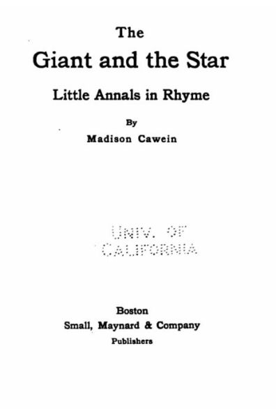 The Giant and the Star, Little Annals in Rhyme