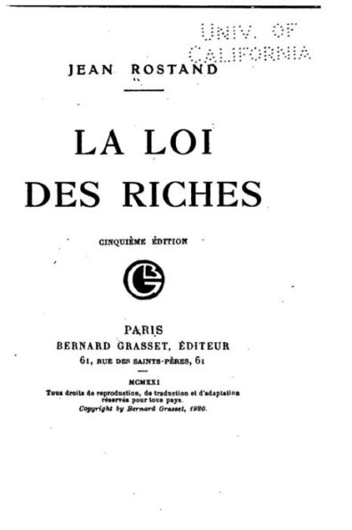 La loi des riches