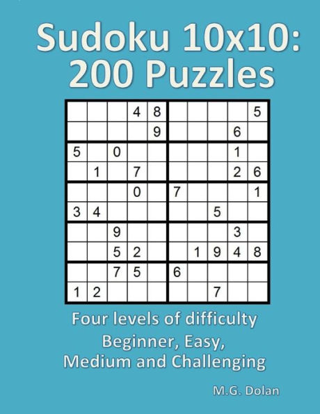 Sudoku 10x10: 200 Puzzles
