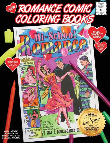 Romance Comic Coloring Book #6