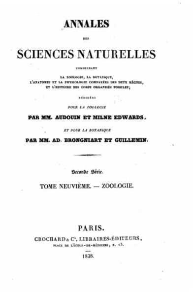 Annales des sciences naturelles - Tome IX