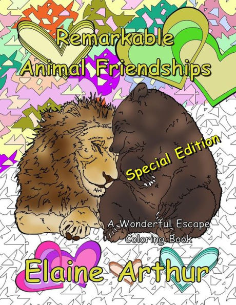 Remarkable Animal Friendships Special Edition: Adult Coloring Book for Marker Lovers