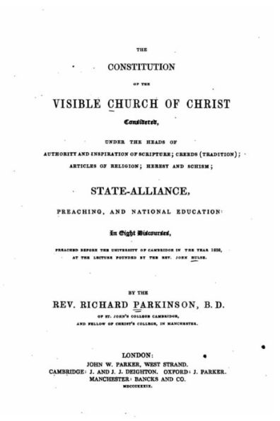 The Constitution of the Visible Church of Christ