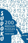 Sudoku 200 Medium Puzzles With Solutions: Sudoku Sage Pocket Size Book