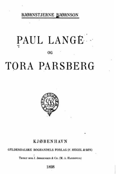 Paul Lange Og Tora Parsberg