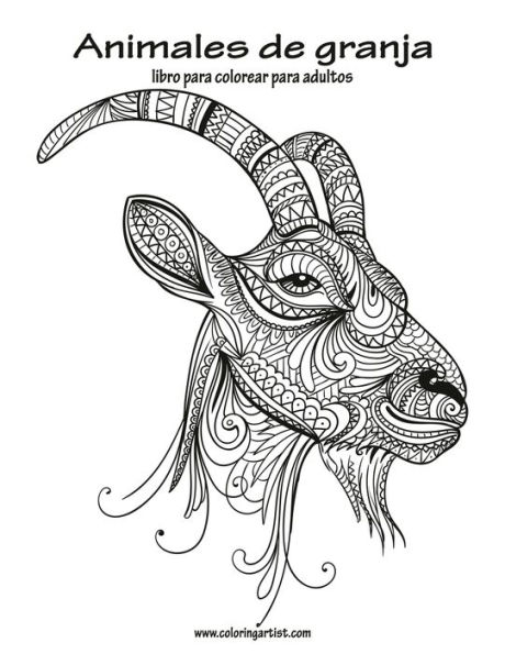 Animales de granja libro para colorear para adultos 1