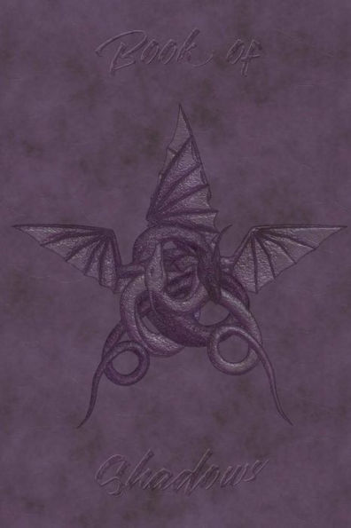 Book of Shadows: Purple Leather Dragon Pentagram
