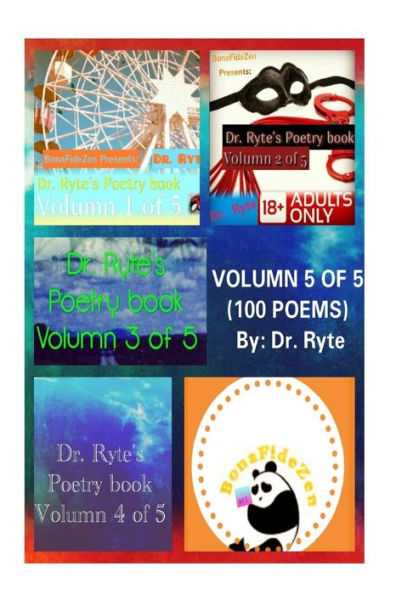 Dr. Ryte's Poetry Book Volumn 5 of