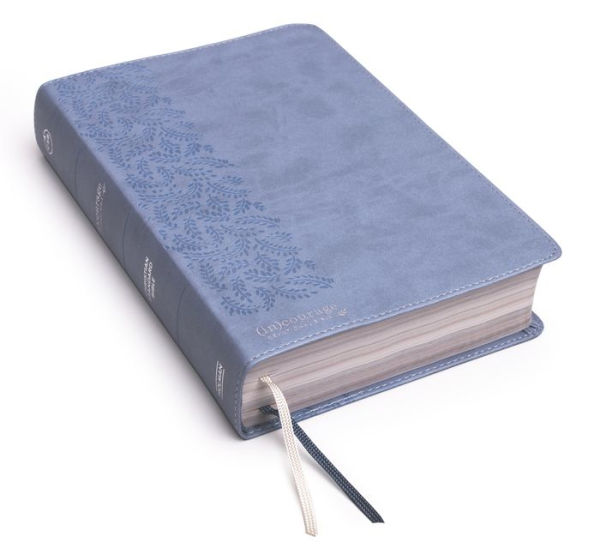 CSB (in)courage Devotional Bible, Blue LeatherTouch Indexed