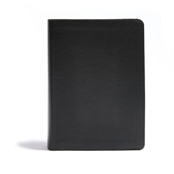 CSB He Reads Truth Bible, Black LeatherTouch Indexed