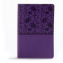 KJV Large Print Personal Size Reference Bible, Purple LeatherTouch Indexed