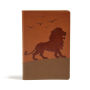 KJV One Big Story Bible, Brown Lion LeatherTouch: Connecting Christ Throughout God's Story